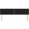 Čela postele 160x5x78/88 cm samet [345960] (Barva Černá)