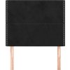 Čelo postele 80x5x118/128 cm sametové [3116224] (Barva Černá)