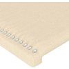 Čelo postele typu ušák 183x16x118/128 cm textil [3119456] (Barva Černá)