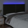 Čelo postele s LED 180x5x118/128 cm textil [3122298] (Barva Světle šedá)