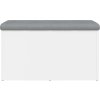 Úložná lavice 82 x 42 x 45 cm kompozitní dřevo [835048] (Barva Černá)