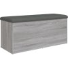 Úložná lavice 102 x 42 x 45 cm kompozitní dřevo [835055] (Barva Černá)