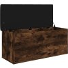 Úložná lavice 102 x 42 x 45 cm kompozitní dřevo [835055] (Barva Černá)