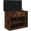 Lavice s botníkem 62x32x50 cm Engineered Wood [835097] (Barva Černá)