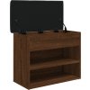 Lavice s botníkem 62x32x50 cm Engineered Wood [835097] (Barva Černá)