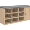 Lavice s botníkem 102x32x50 cm Engineered Wood [835091] (Barva dub sonoma)