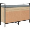Lavice s botníkem 85,5x32x57,5 cm kompozitní dřevo [835210] (Barva Šedá sonoma)