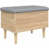 Úložná lavice 62 x 42 x 46 cm kompozitní dřevo [835072] (Barva Kouřový dub)