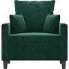 Křeslo 60 cm samet [359285] (Barva Tmavě zelená)