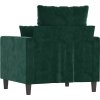 Křeslo 60 cm samet [359285] (Barva Tmavě zelená)