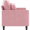 2místná pohovka 120 cm samet [359296] (Barva Růžová)