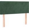 Box spring postel s matrací 80 x 200 cm samet [3130808] (Barva Tmavě zelená)