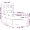 Box spring postel s matrací a LED 90x200 cm samet [3136282] (Barva Tmavě šedá)