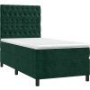 Box spring postel s matrací a LED 90x200 cm samet [3136282] (Barva Tmavě šedá)