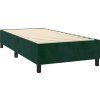 Box spring postel s matrací a LED 90x200 cm samet [3136282] (Barva Tmavě šedá)