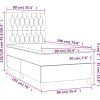 Box spring postel s matrací a LED 90x190 cm samet [3136280] (Barva Růžová)