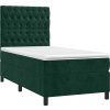 Box spring postel s matrací a LED 90x190 cm samet [3136280] (Barva Růžová)