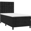 Box spring postel s matrací a LED 90x190 cm samet [3136339] (Barva Tmavě moddrá)
