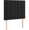 Box spring postel s matrací a LED 90x190 cm samet [3136339] (Barva Tmavě moddrá)