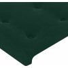 Box spring postel s matrací a LED 90x190 cm samet [3136339] (Barva Tmavě moddrá)