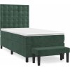 Box spring postel s matrací 90x200 cm samet [3138065] (Barva Tmavě moddrá)