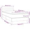 Box spring postel s matrací 80 x 200 cm samet [3141334] (Barva Růžová)