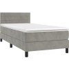 Box spring postel s matrací 80 x 200 cm samet [3141334] (Barva Růžová)