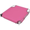 Skládací opalovací lehátko s podhlavníky práškovaná ocel [310333] (Barva magento růžová)