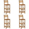 Barové stoličky 4 ks masivní akáciové dřevo [310286]