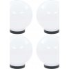 Kulovité LED lampy 4 ks koule 20 cm PMMA [277141]