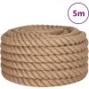 Jutové lano 5 m dlouhé 50 mm silné [153778] (Barva Přírodní)