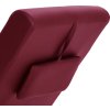 Masážní lenoška s polštářem umělá kůže [281287] (Barva vínová červená)