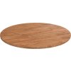 Kulatá stolní deska Ø60x1,5cm ošetřený masivní dub [342896] (Barva Přírodní)