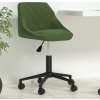 Otočná kancelářská židle samet [335486] (Barva Světle zelená)