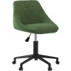 Otočná kancelářská židle samet [335486] (Barva Světle zelená)