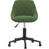 Otočná kancelářská židle samet [335486] (Barva Světle zelená)