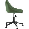 Otočná kancelářská židle samet [335486] (Barva Světle zelená)