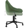 Otočná kancelářská židle samet [335486] (Barva Světle zelená)