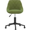 Otočná kancelářská židle samet [335486] (Barva Světle zelená)