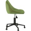 Otočná kancelářská židle samet [335486] (Barva Světle zelená)
