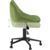 Otočná kancelářská židle samet [335486] (Barva Světle zelená)