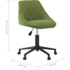 Otočná kancelářská židle samet [335486] (Barva Světle zelená)