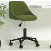 Otočná kancelářská židle samet [335486] (Barva Světle zelená)
