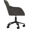 Otočná kancelářská židle samet [344868] (Barva Tmavě šedá)