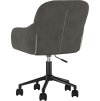 Otočná kancelářská židle samet [344868] (Barva Tmavě šedá)