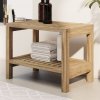 Odkládací stolek do koupelny 60x30x45 cm masivní teakové dřevo [340746]