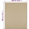 Jersey prostěradla 2 ks 180x200 cm bavlna [136229] (Barva Taupe)