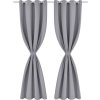 Zatemňovací závěs s kovovými oky, 270x245 cm, [132206] (Barva Šedá)