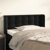 Čelo postele typu ušák 103 x 16 x 78/88 cm samet [3119248] (Barva Tmavě moddrá)
