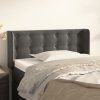 Čelo postele typu ušák 103 x 16 x 78/88 cm samet [3119248] (Barva Tmavě moddrá)